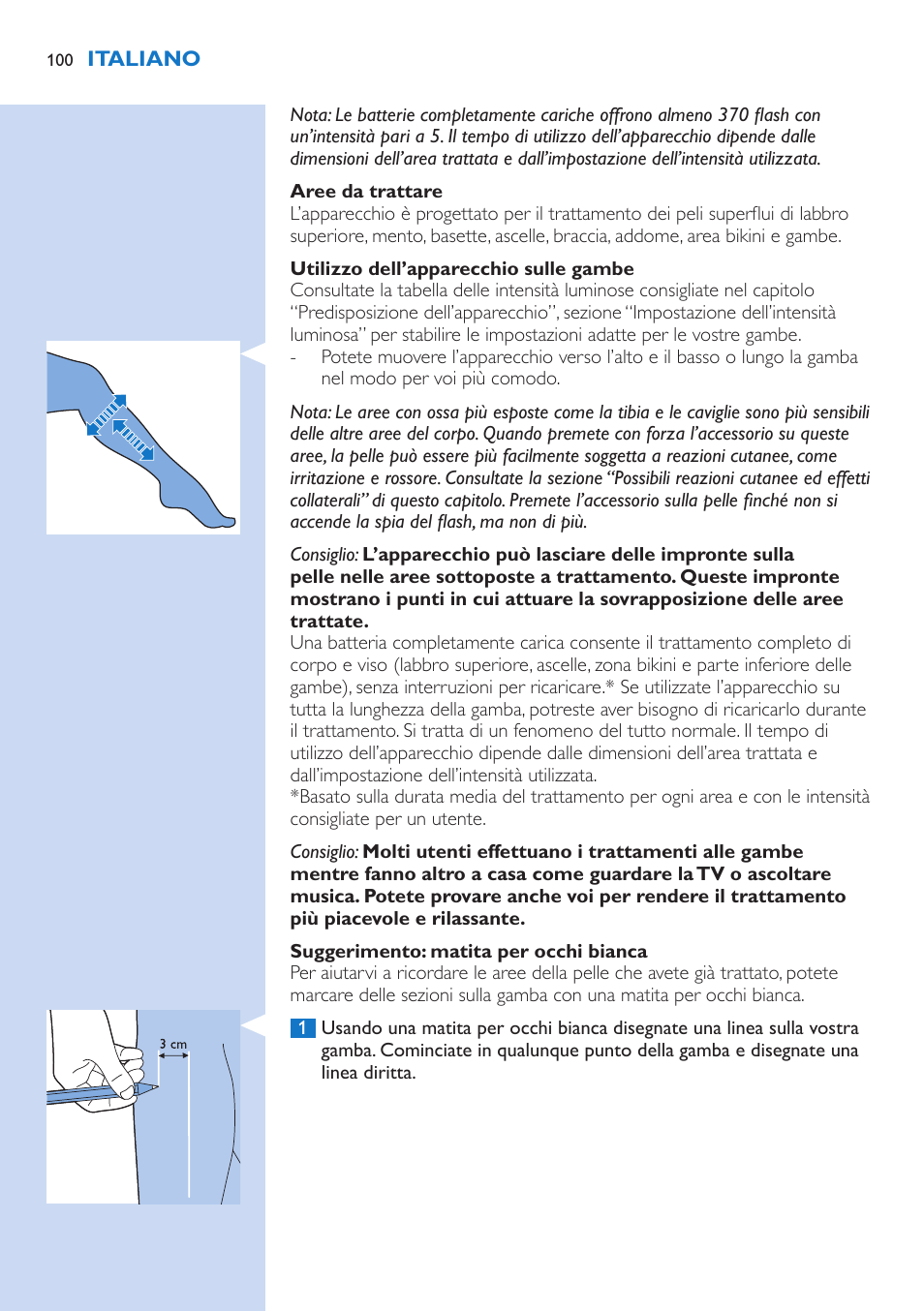 Philips Lumea Precision IPL Haarentfernungssystem User Manual | Page 100 / 114