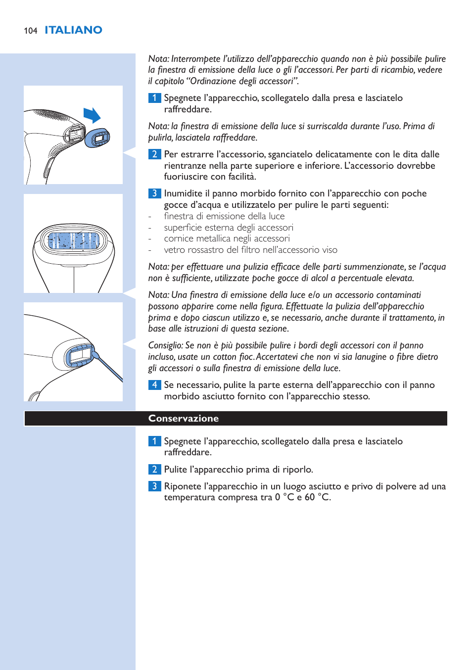 Philips Lumea Precision IPL Haarentfernungssystem User Manual | Page 104 / 114