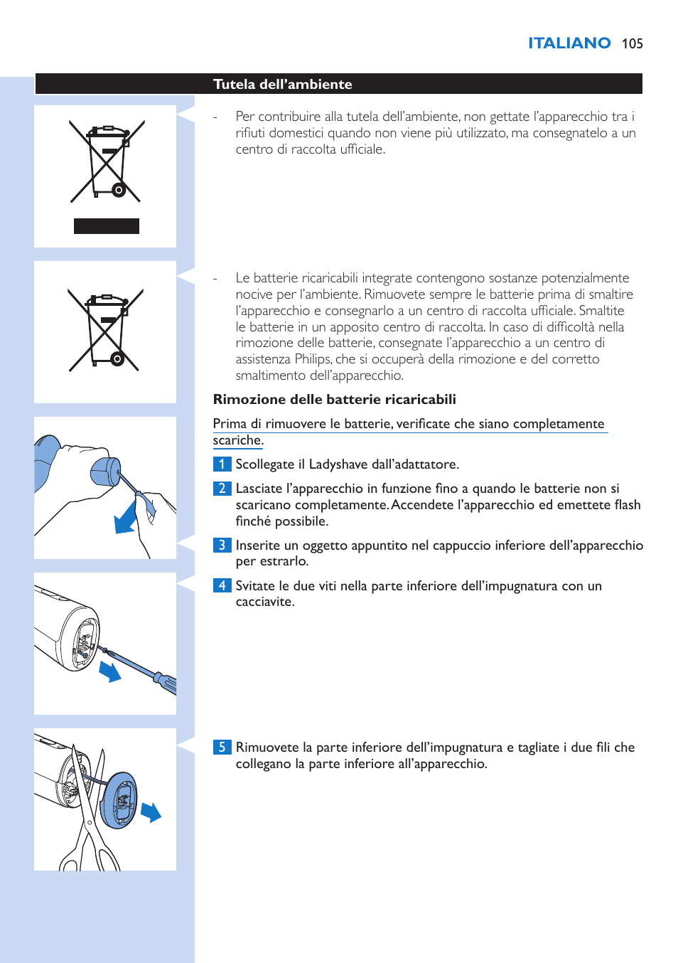 Philips Lumea Precision IPL Haarentfernungssystem User Manual | Page 105 / 114