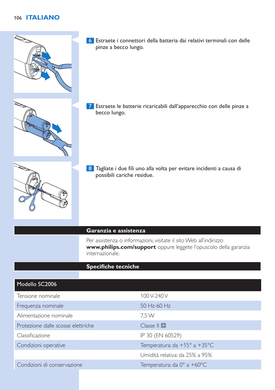 Philips Lumea Precision IPL Haarentfernungssystem User Manual | Page 106 / 114