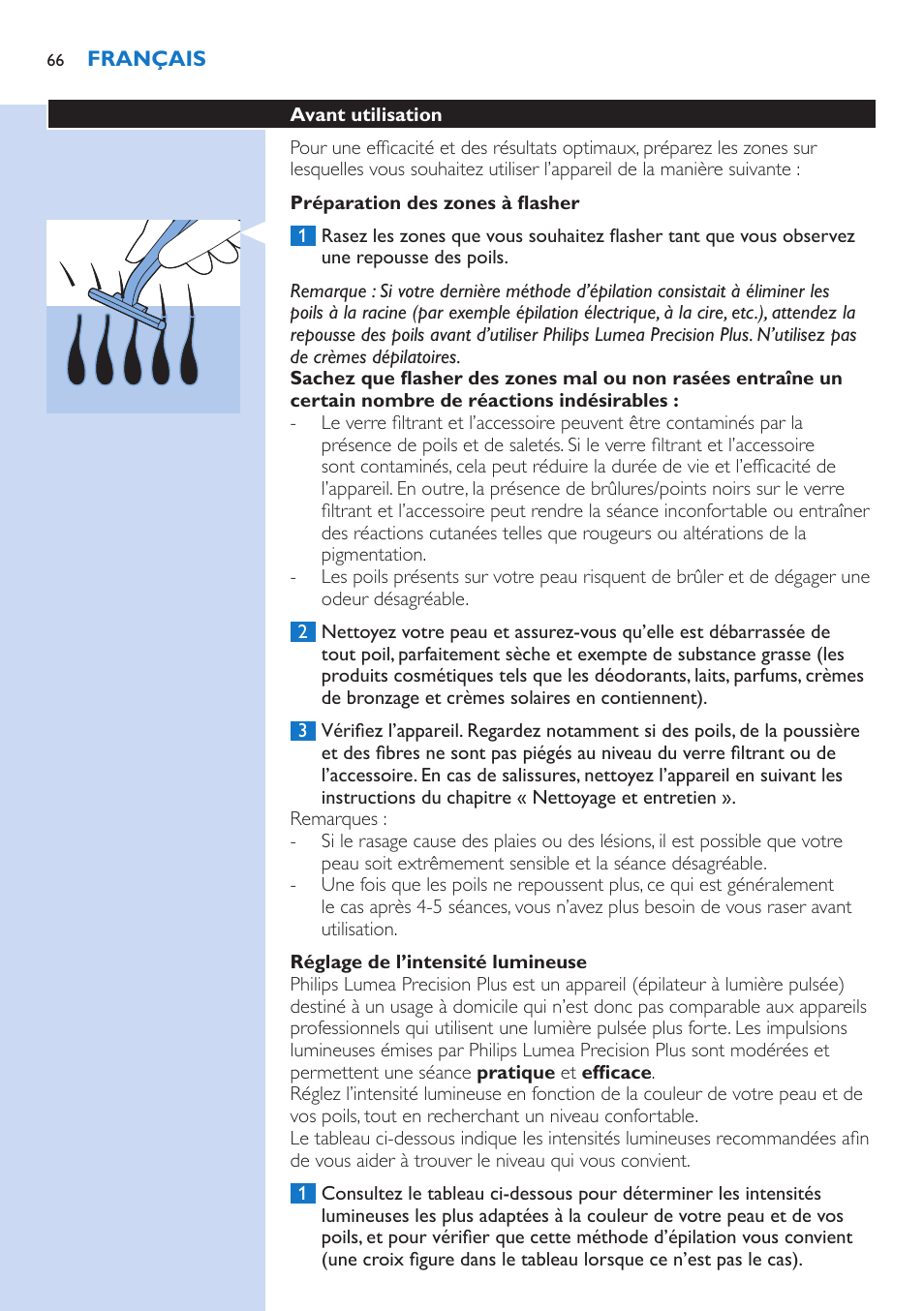 Philips Lumea Precision IPL Haarentfernungssystem User Manual | Page 66 / 114