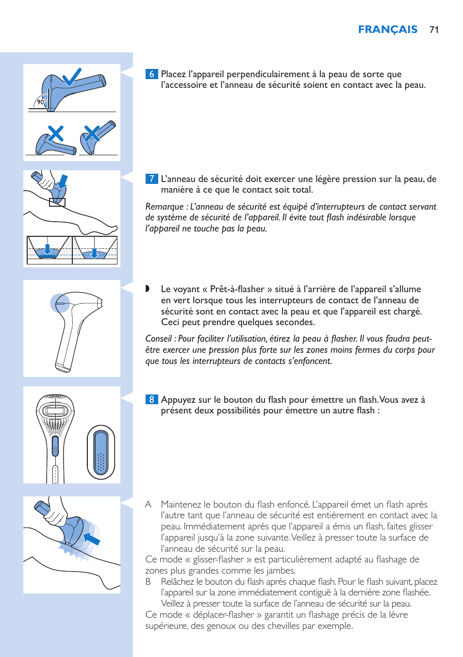 Philips Lumea Precision IPL Haarentfernungssystem User Manual | Page 71 / 114