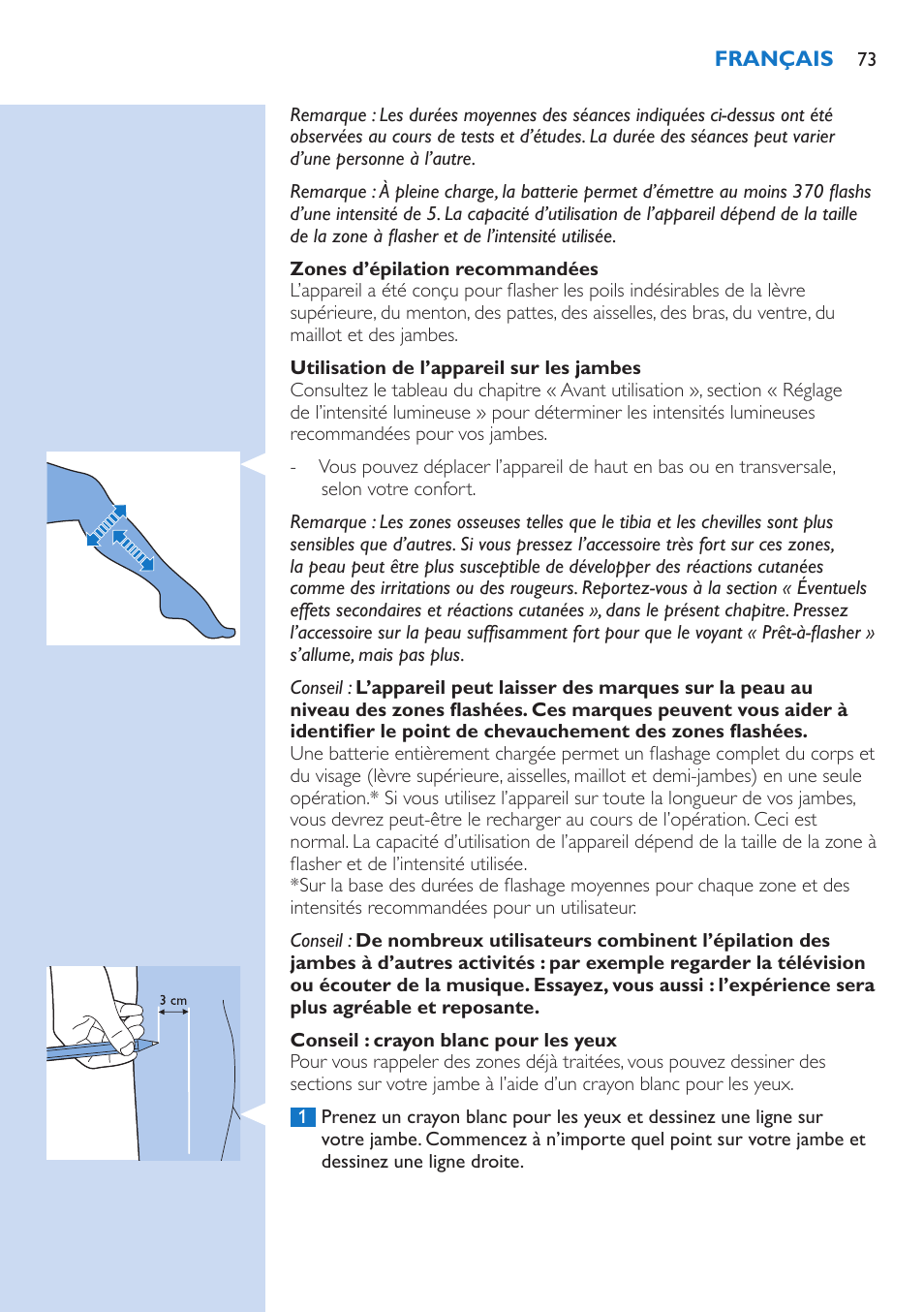 Philips Lumea Precision IPL Haarentfernungssystem User Manual | Page 73 / 114