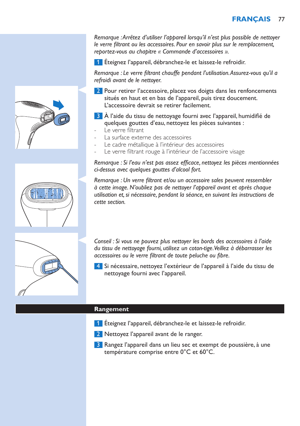 Philips Lumea Precision IPL Haarentfernungssystem User Manual | Page 77 / 114