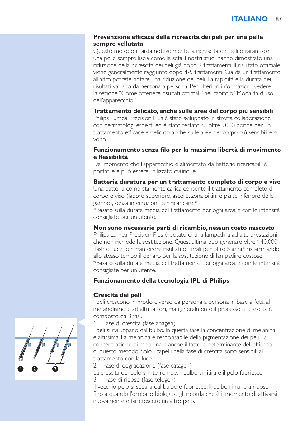 Philips Lumea Precision IPL Haarentfernungssystem User Manual | Page 87 / 114