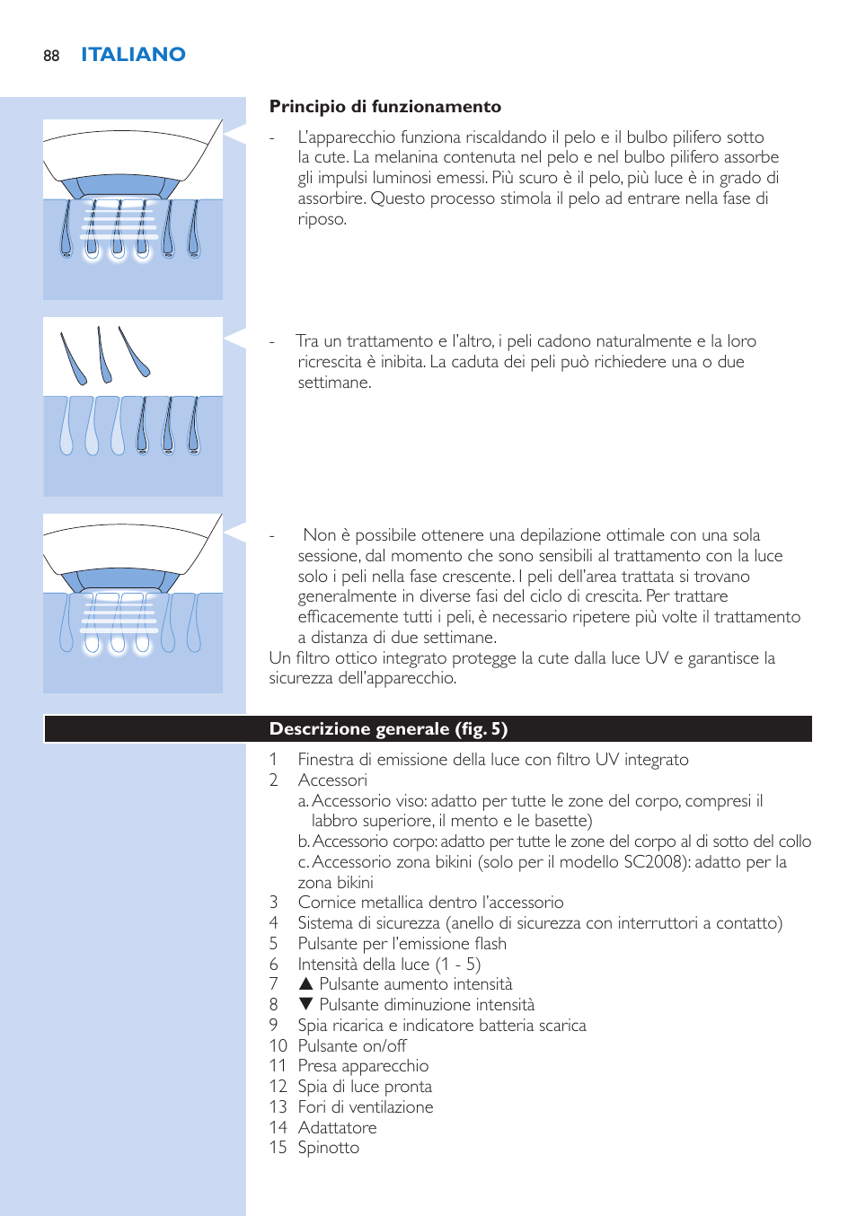 Philips Lumea Precision IPL Haarentfernungssystem User Manual | Page 88 / 114