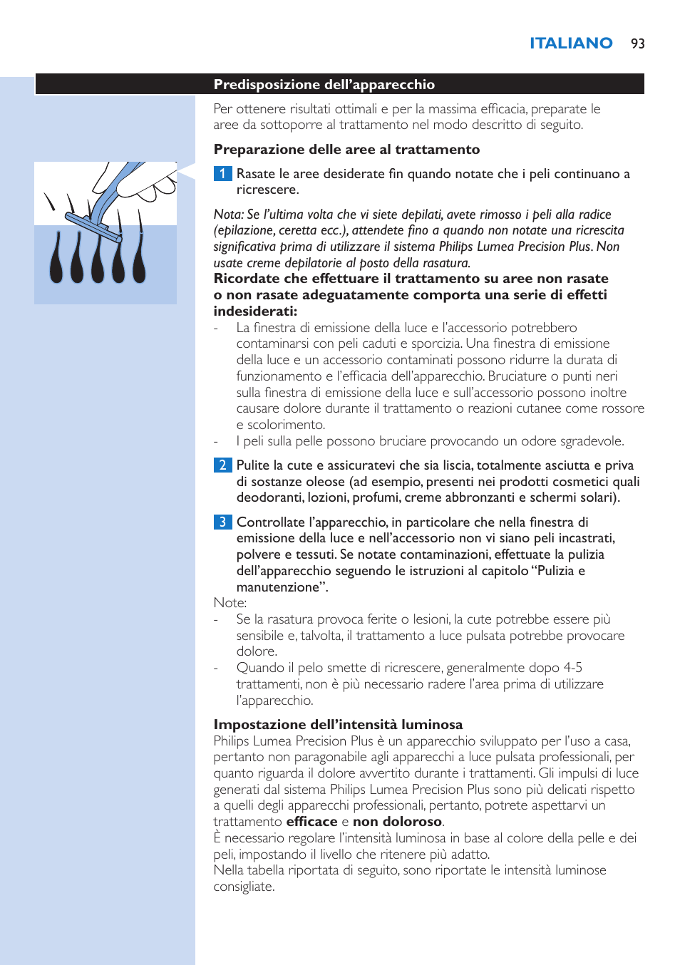 Philips Lumea Precision IPL Haarentfernungssystem User Manual | Page 93 / 114