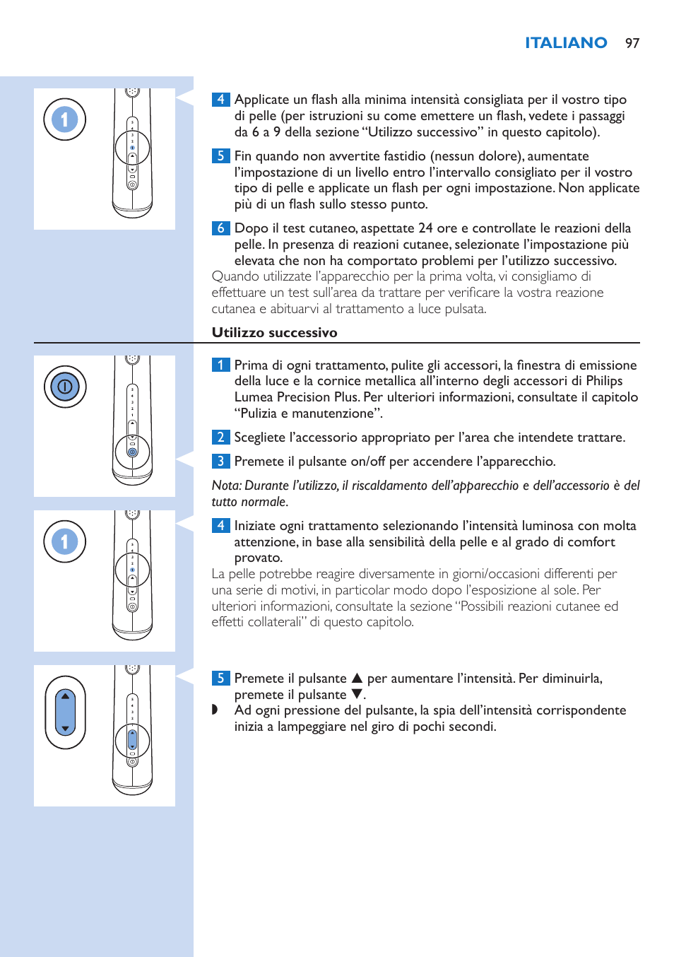 Philips Lumea Precision IPL Haarentfernungssystem User Manual | Page 97 / 114