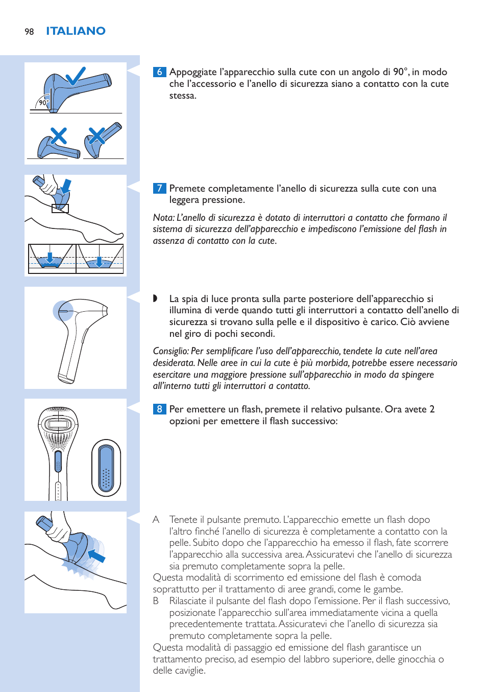 Philips Lumea Precision IPL Haarentfernungssystem User Manual | Page 98 / 114