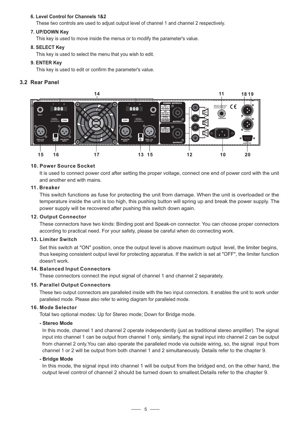 2 rear panel | Nilfisk-ALTO DPA 2500 User Manual | Page 6 / 20
