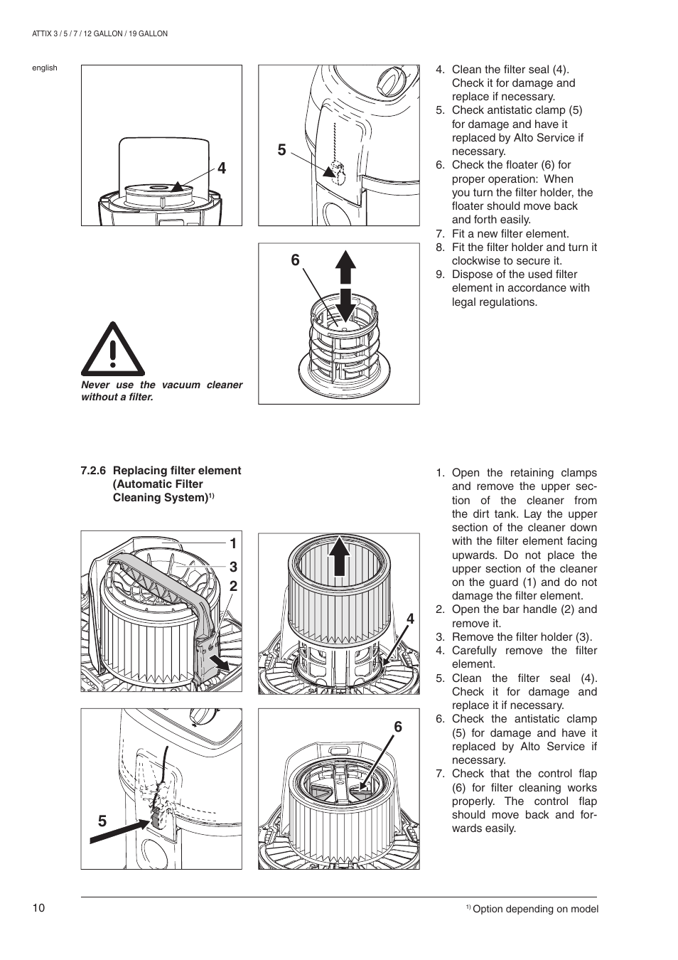 Nilfisk-ALTO ATTIX 590-21 User Manual | Page 16 / 20