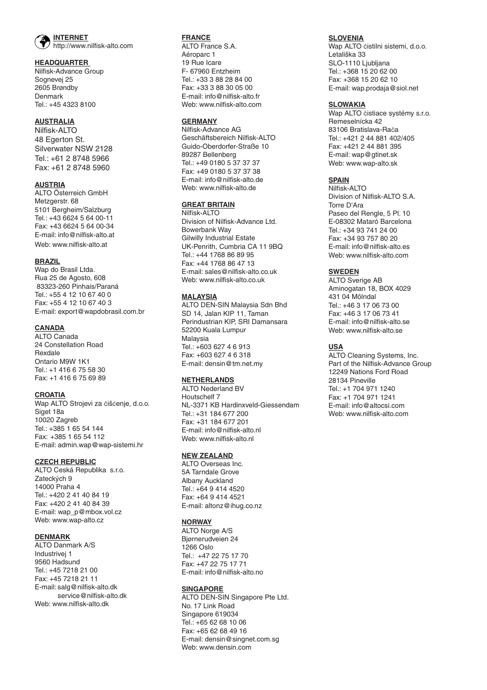 Nilfisk-ALTO ATTIX 590-21 User Manual | Page 20 / 20