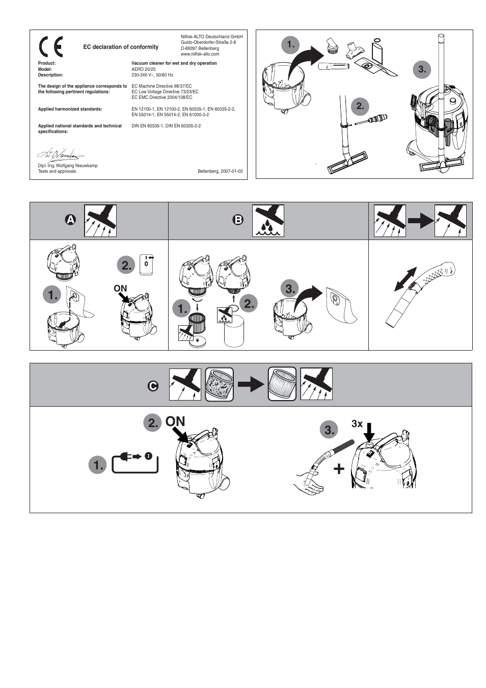 7r i, Iä^ vli | Nilfisk-ALTO Aero 20 User Manual | Page 4 / 5