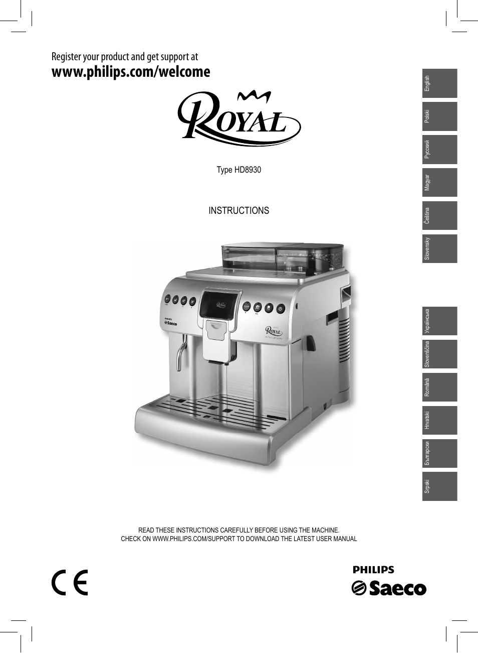 Philips Saeco Kaffeevollautomat User Manual | 72 pages