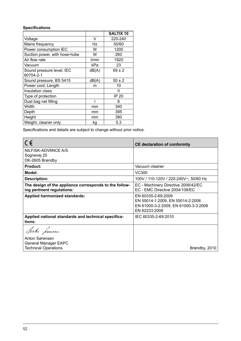 Nilfisk-ALTO SALTIX VC300 User Manual | Page 8 / 12