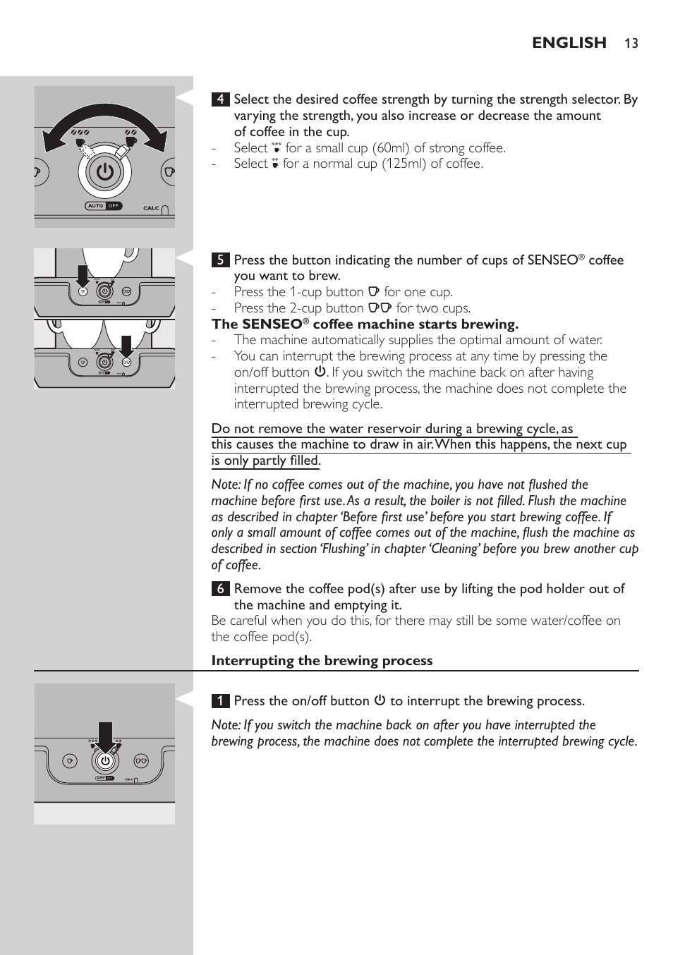 Philips SENSEO® Viva Café Kaffeepadmaschine User Manual | Page 13 / 78