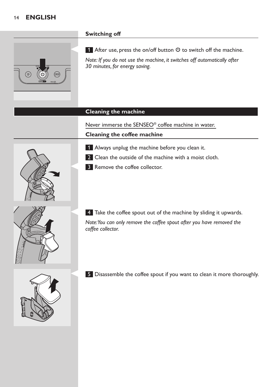 Philips SENSEO® Viva Café Kaffeepadmaschine User Manual | Page 14 / 78