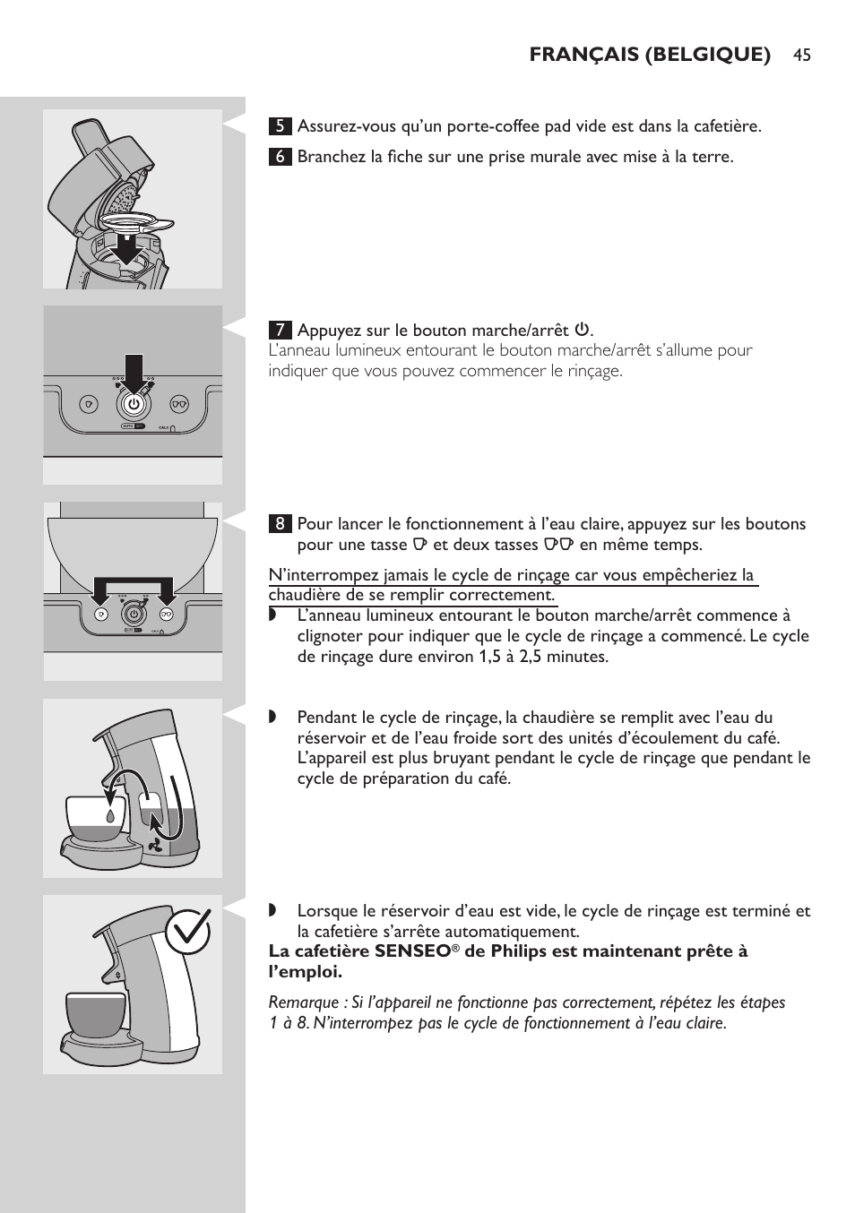 Philips SENSEO® Viva Café Kaffeepadmaschine User Manual | Page 45 / 78