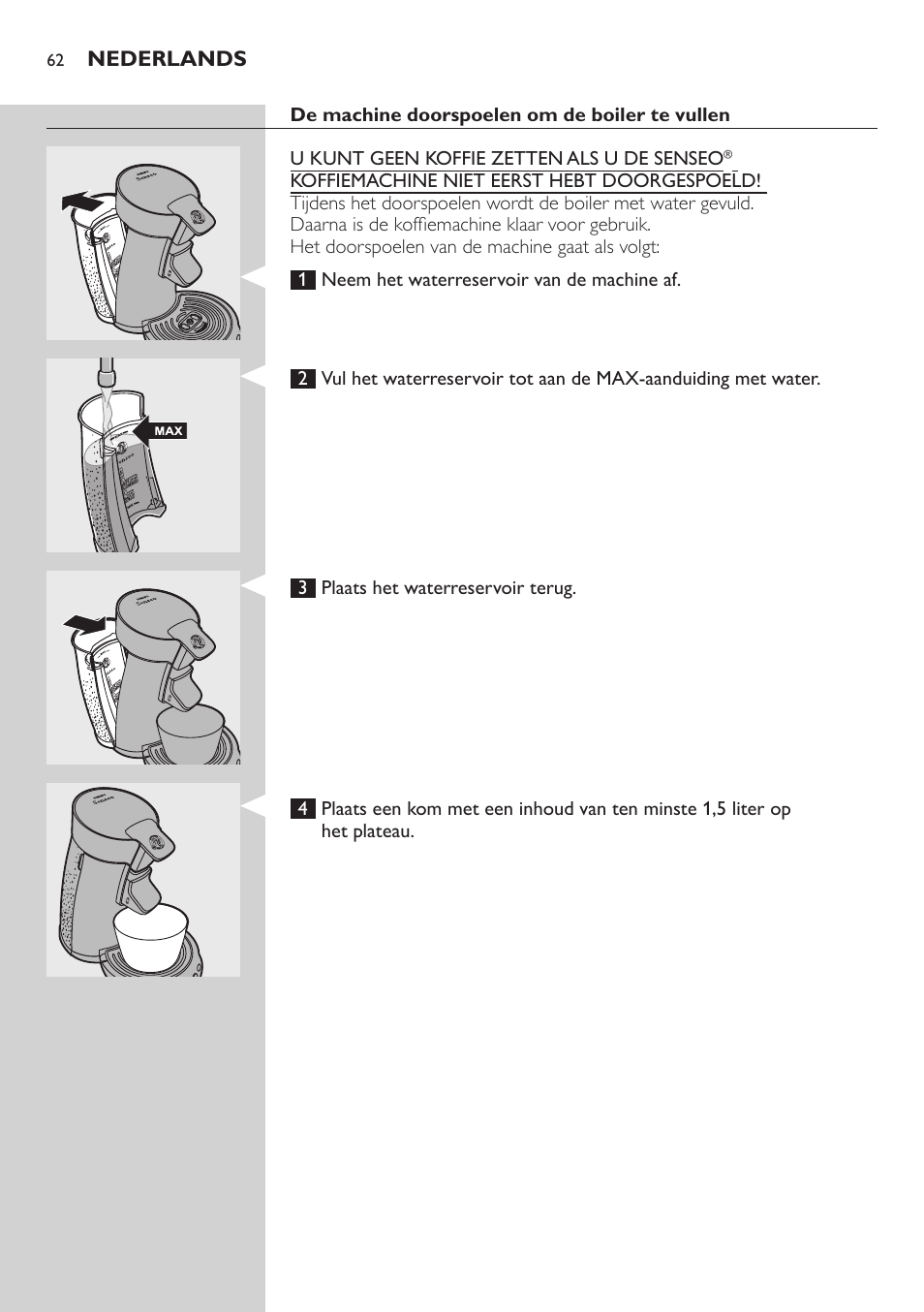 Philips SENSEO® Viva Café Kaffeepadmaschine User Manual | Page 62 / 78