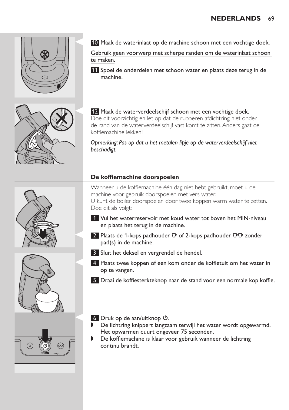 Philips SENSEO® Viva Café Kaffeepadmaschine User Manual | Page 69 / 78