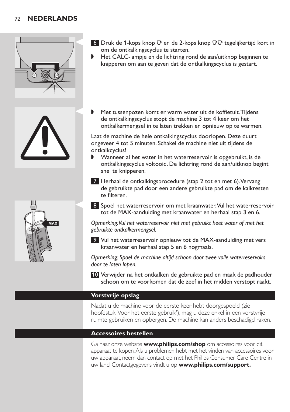 Philips SENSEO® Viva Café Kaffeepadmaschine User Manual | Page 72 / 78