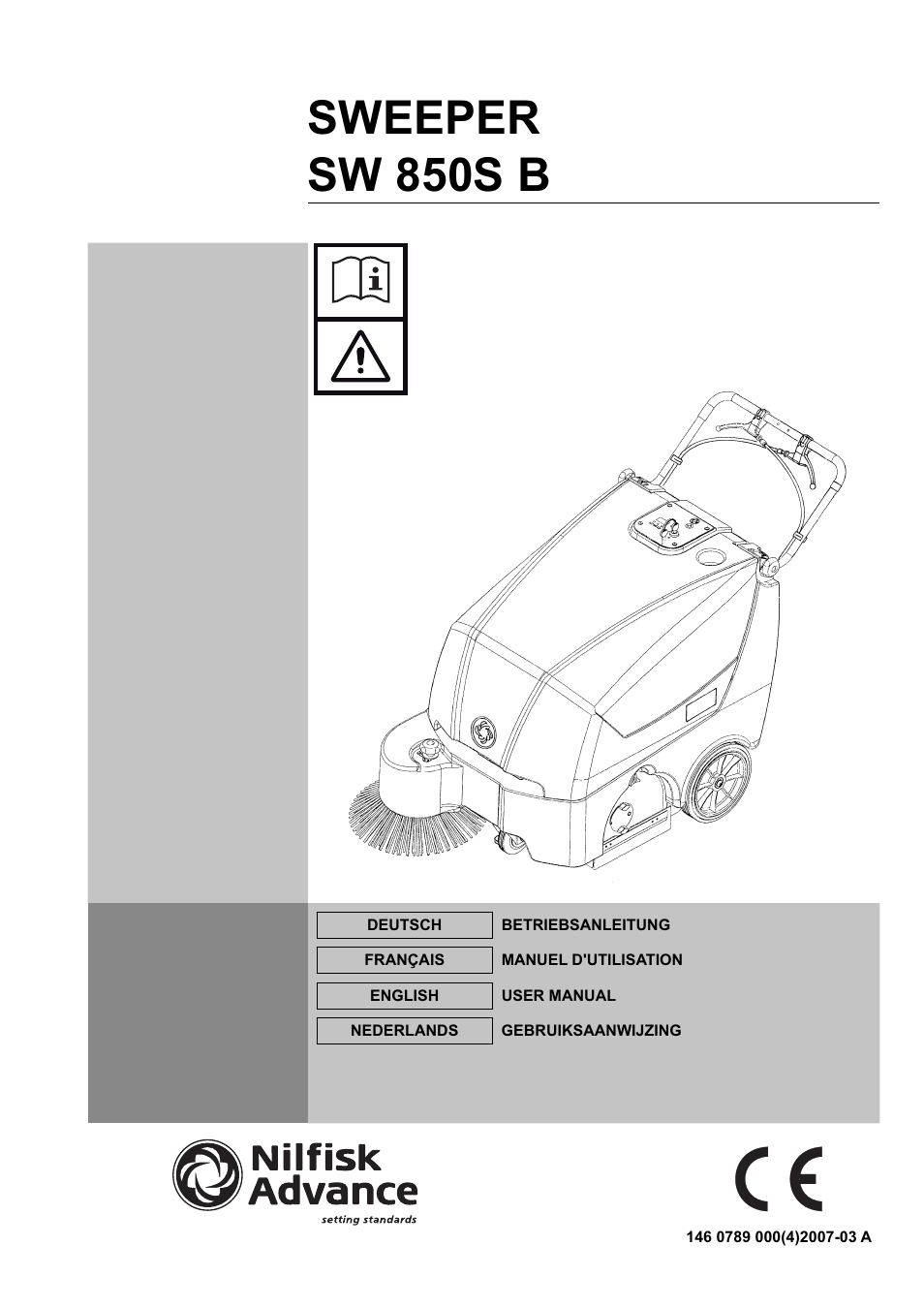 Nilfisk-ALTO SW 850S B User Manual | 104 pages