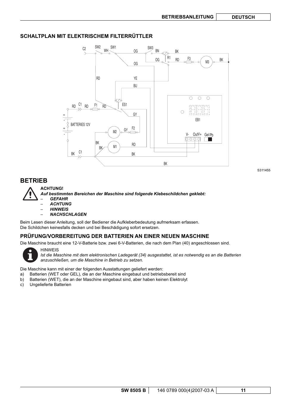 Betrieb | Nilfisk-ALTO SW 850S B User Manual | Page 14 / 104