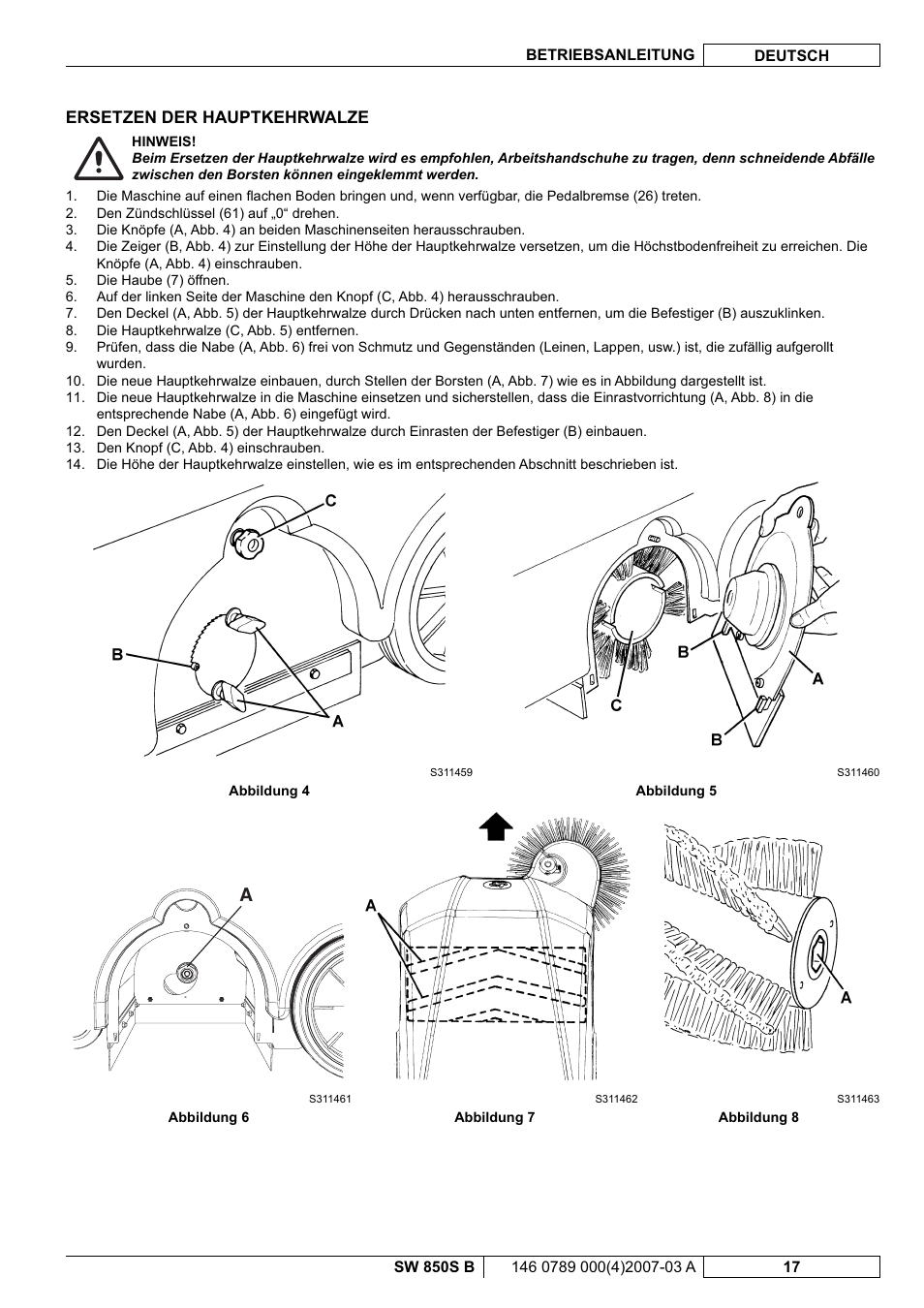 Nilfisk-ALTO SW 850S B User Manual | Page 20 / 104
