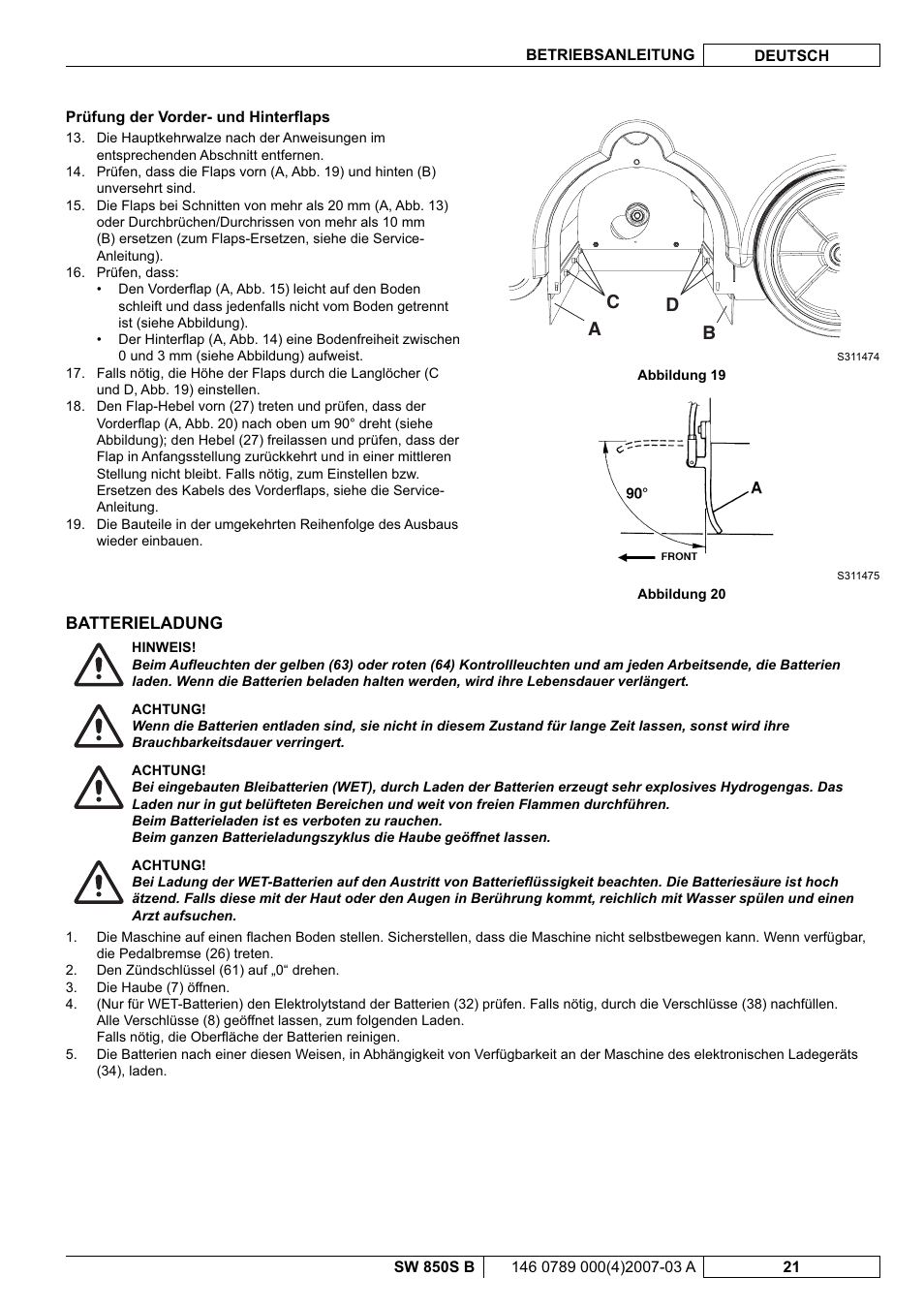 Ac d b | Nilfisk-ALTO SW 850S B User Manual | Page 24 / 104