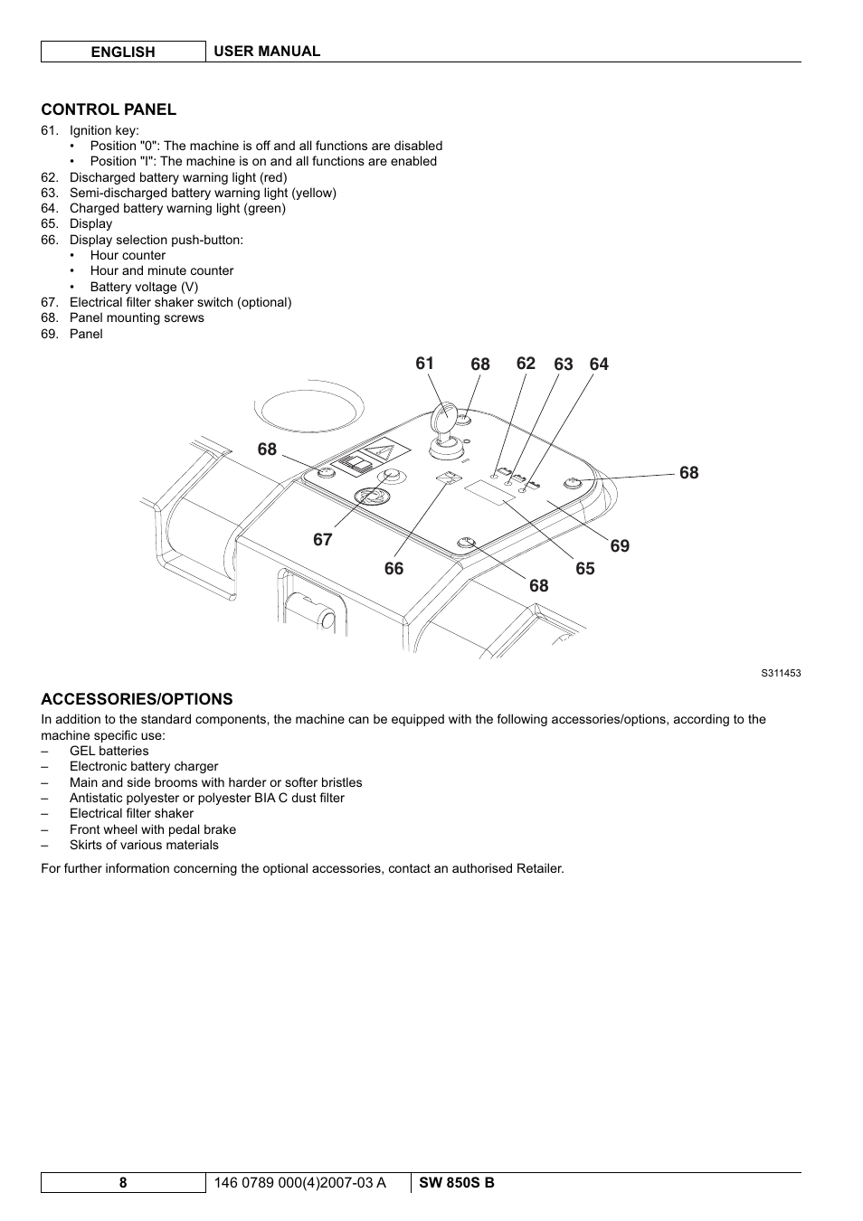 Nilfisk-ALTO SW 850S B User Manual | Page 59 / 104