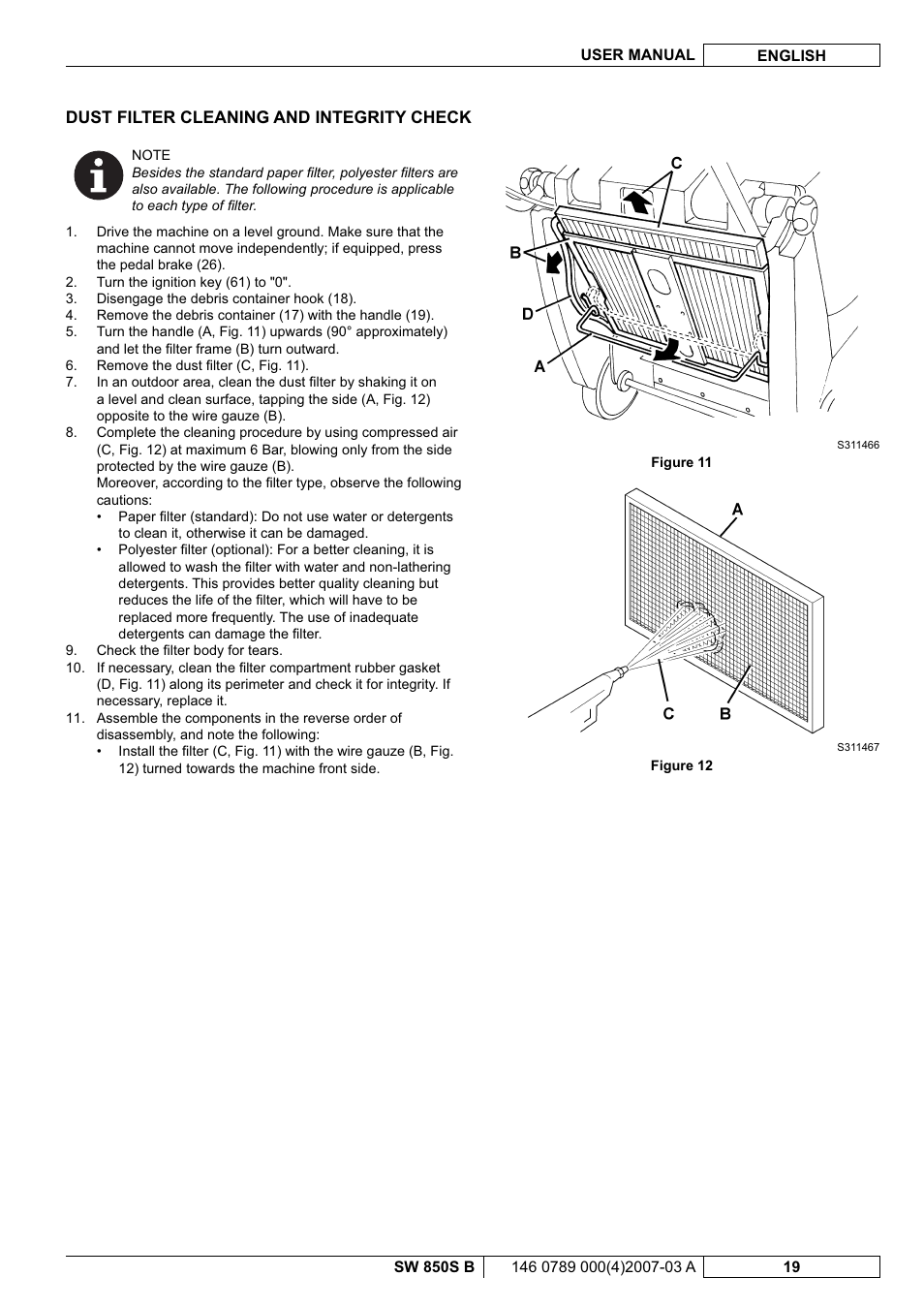 Nilfisk-ALTO SW 850S B User Manual | Page 70 / 104