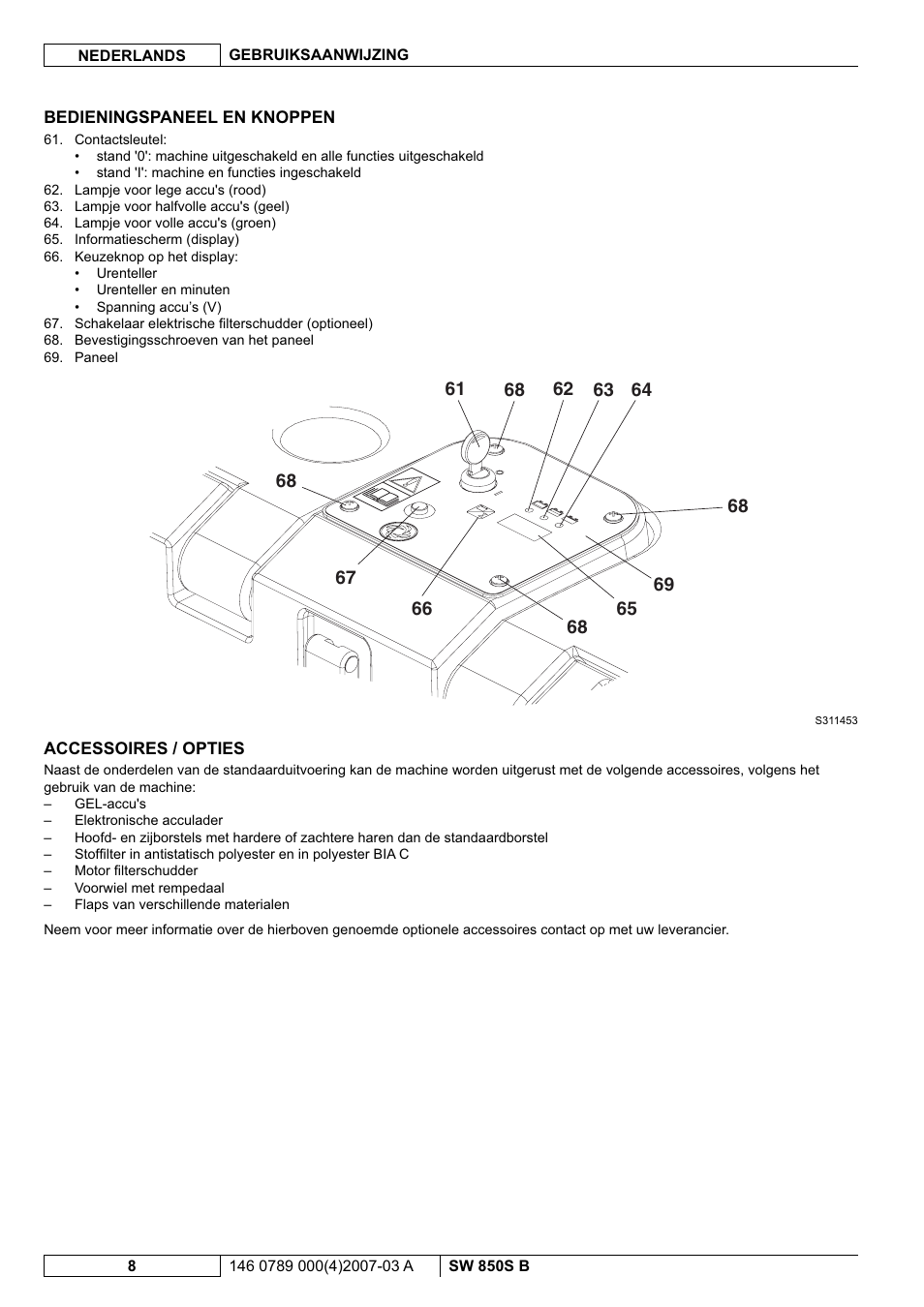 Nilfisk-ALTO SW 850S B User Manual | Page 83 / 104