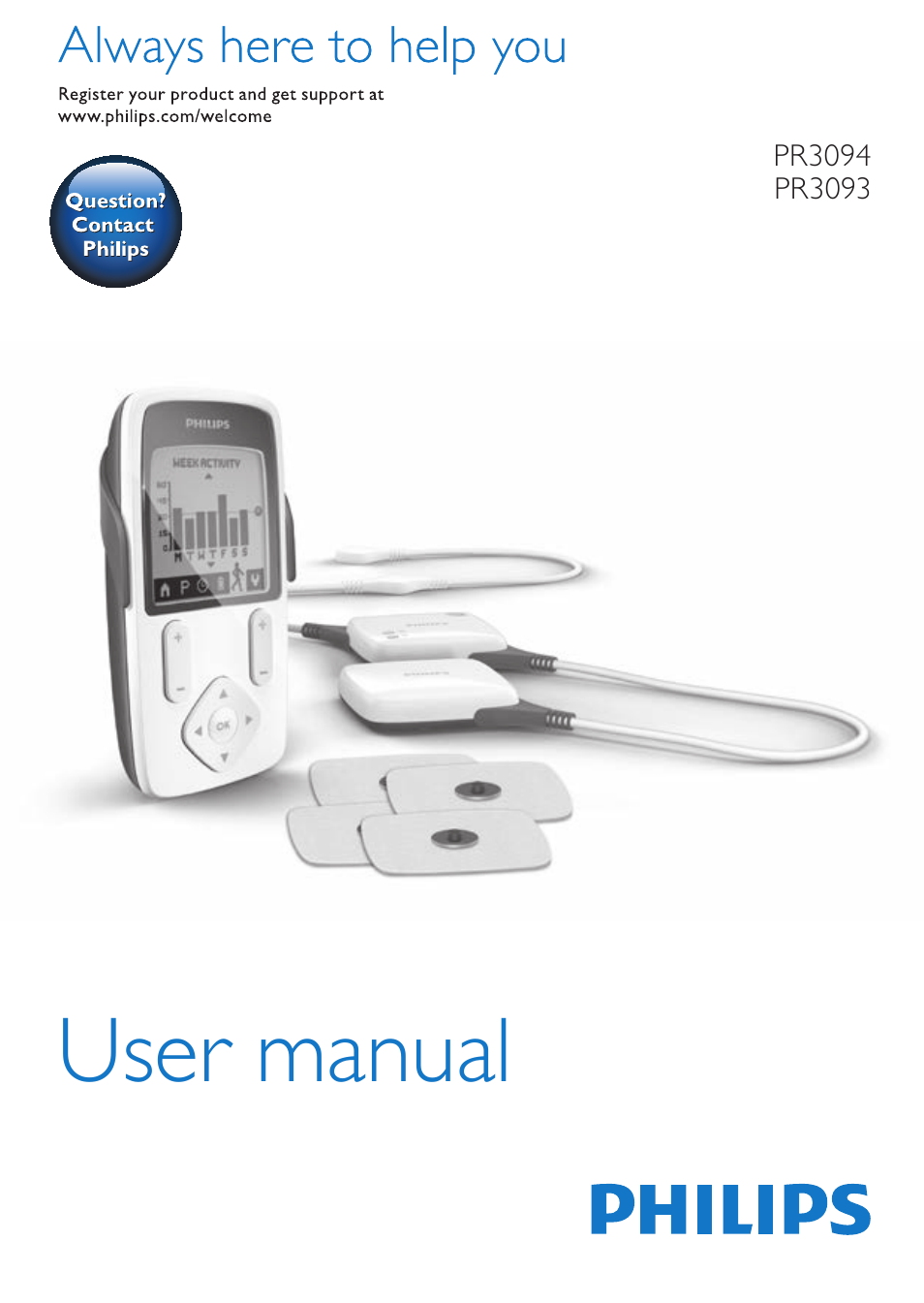 Philips TensRelief 12 selbstklebende Elektroden User Manual | 236 pages