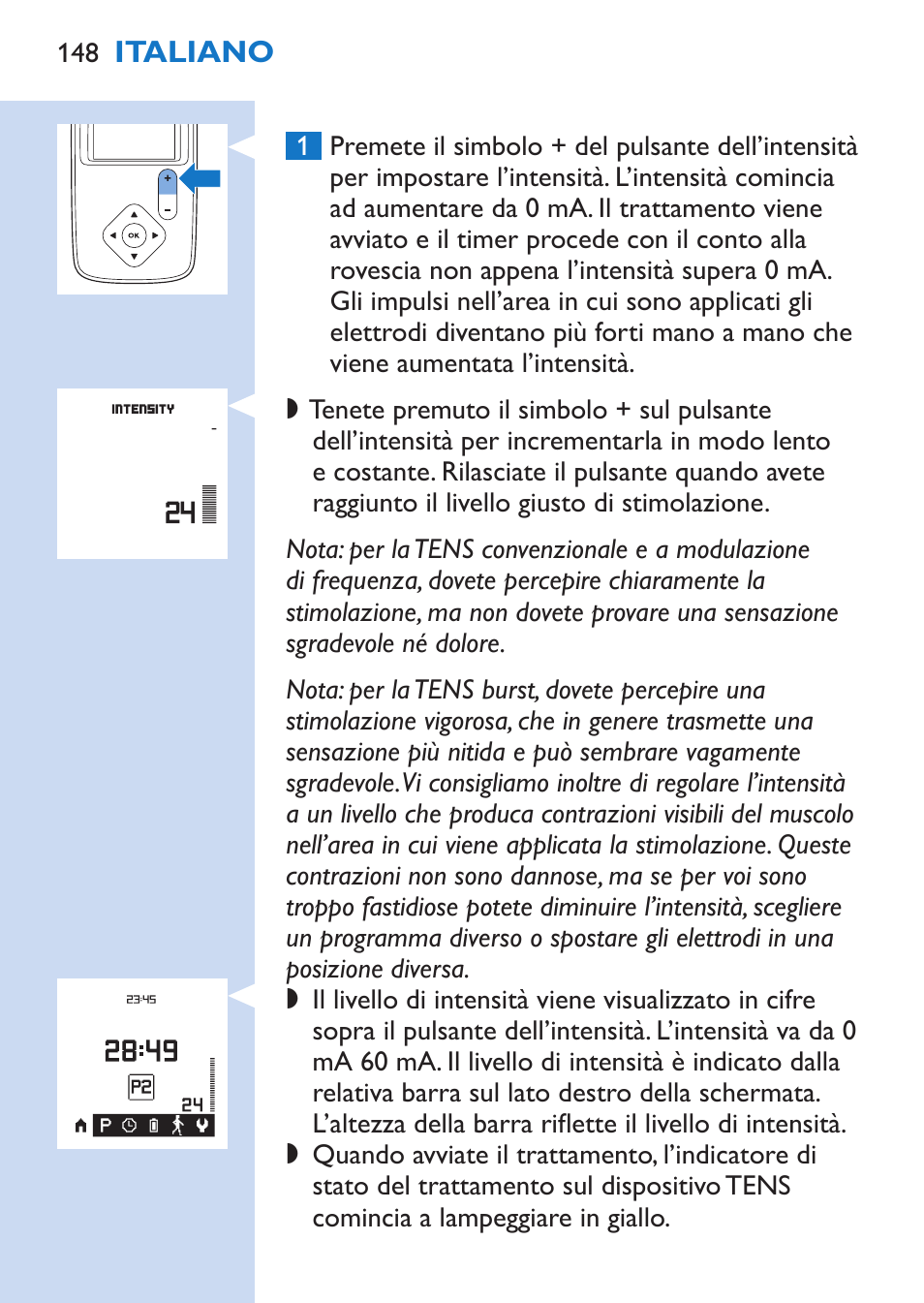 Philips TensRelief 12 selbstklebende Elektroden User Manual | Page 148 / 236