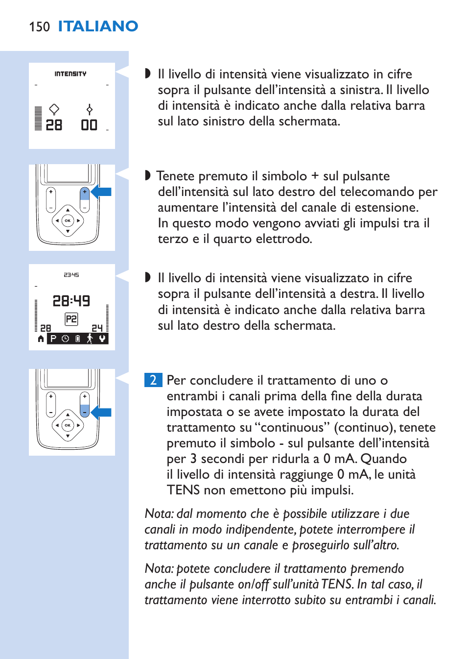 Philips TensRelief 12 selbstklebende Elektroden User Manual | Page 150 / 236