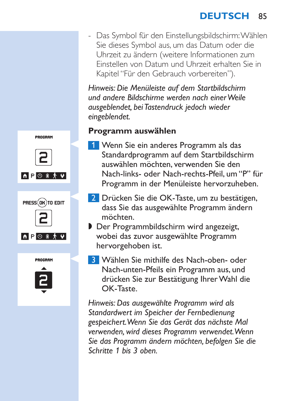 Philips TensRelief 12 selbstklebende Elektroden User Manual | Page 85 / 236