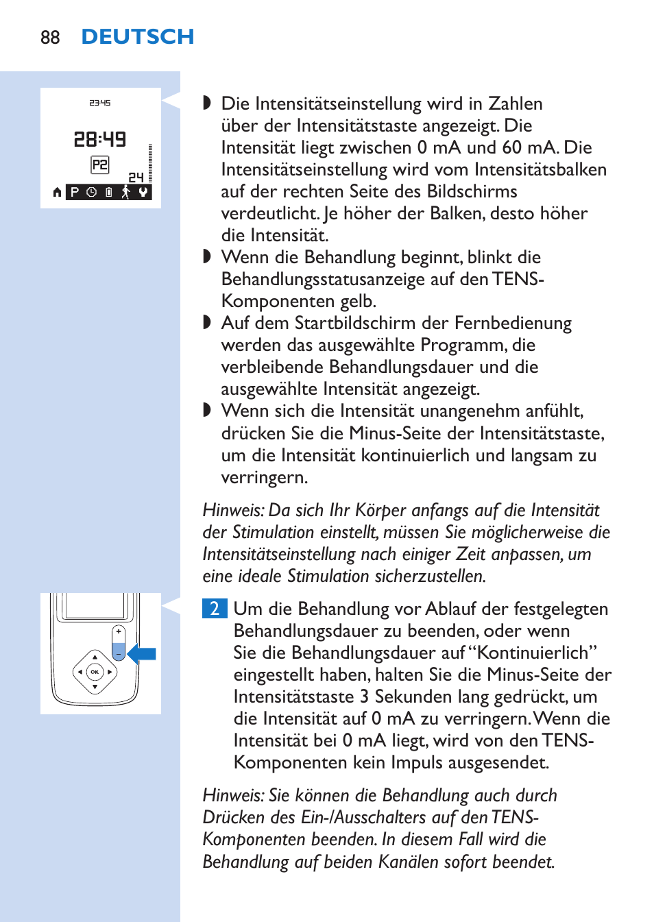 Philips TensRelief 12 selbstklebende Elektroden User Manual | Page 88 / 236