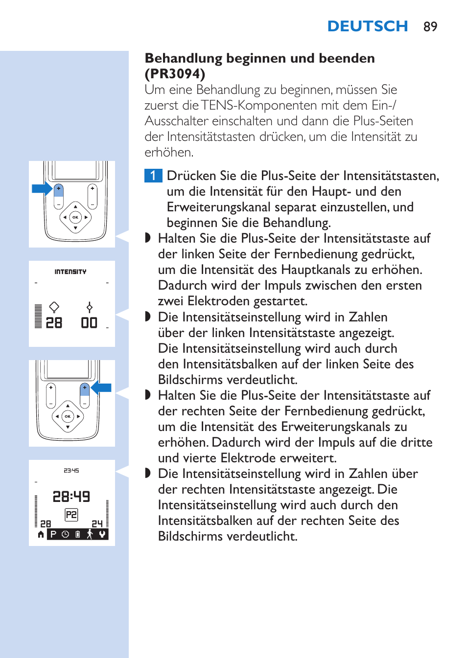 Philips TensRelief 12 selbstklebende Elektroden User Manual | Page 89 / 236