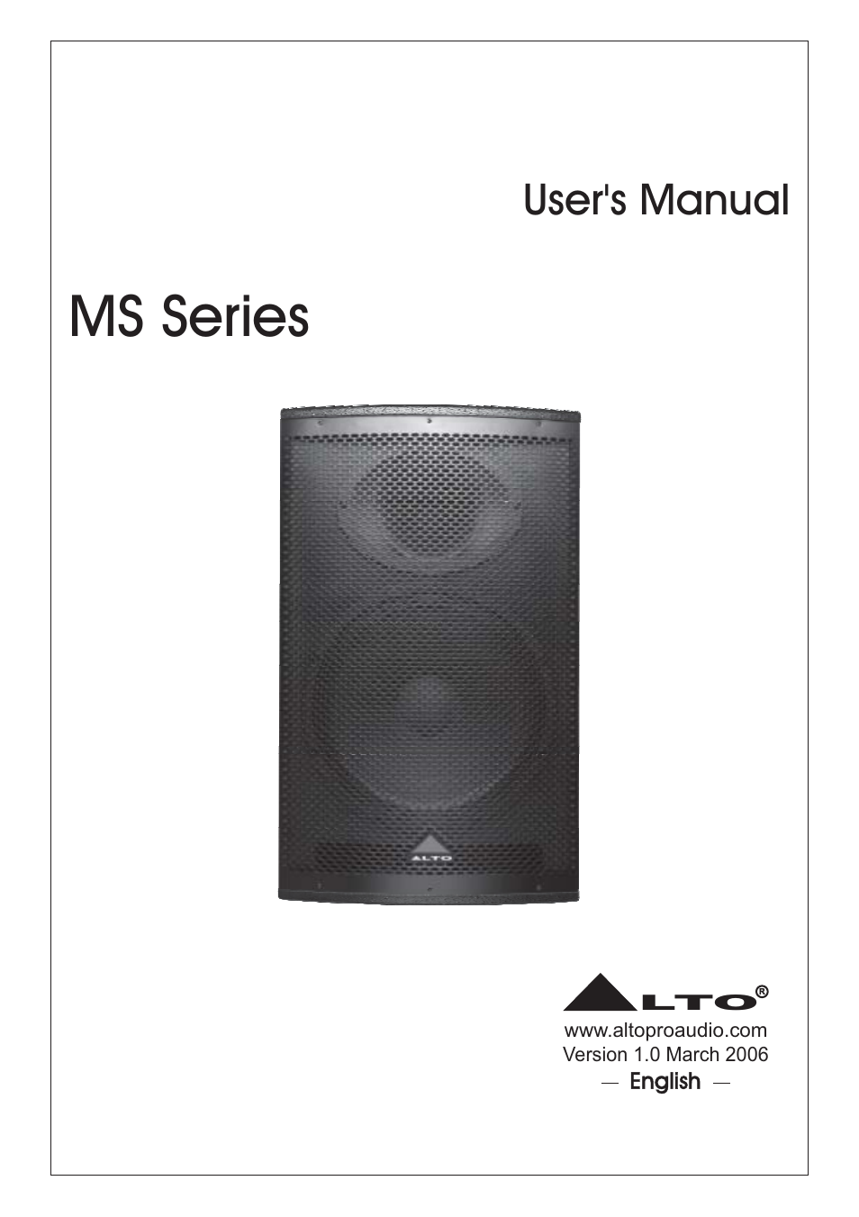 Nilfisk-ALTO MS Series User Manual | 14 pages