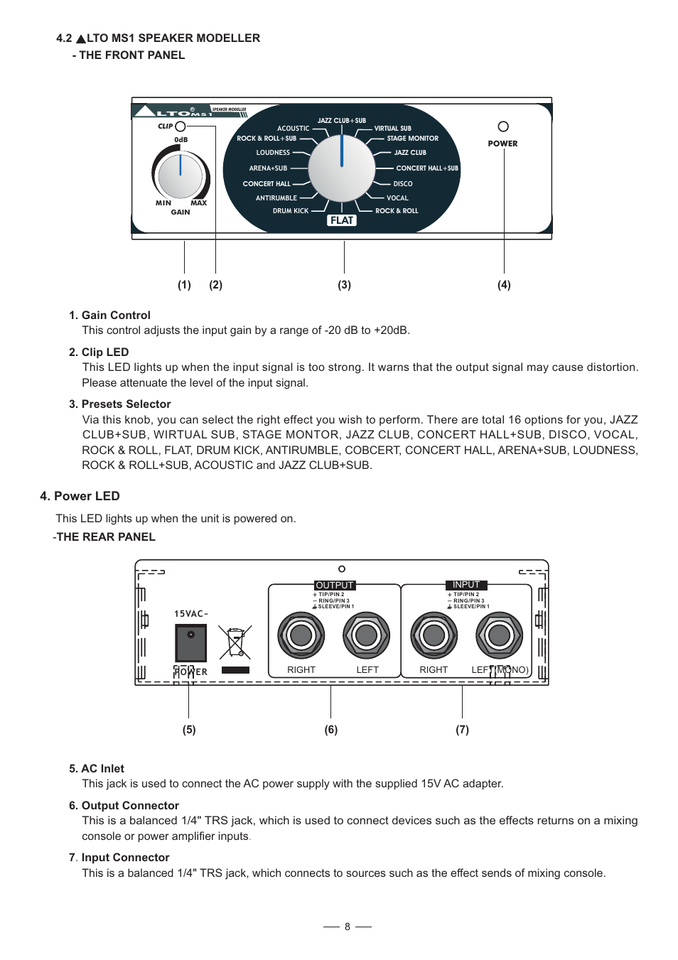 Power led | Nilfisk-ALTO MS Series User Manual | Page 9 / 14