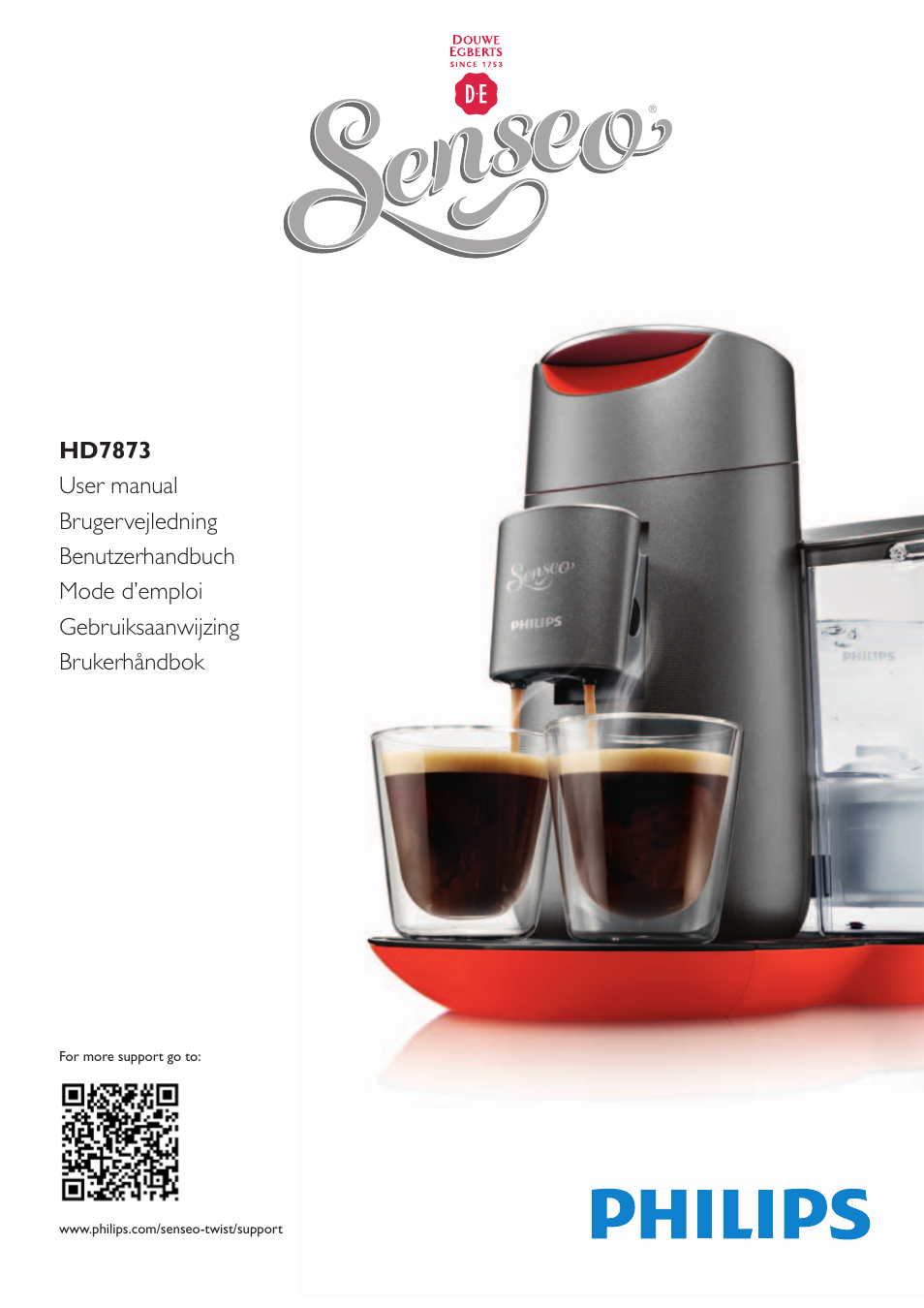 Philips SENSEO® Twist Kaffeepadmaschine User Manual | 138 pages