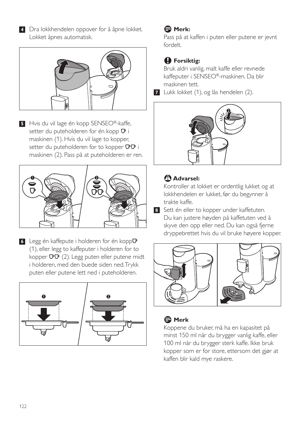 Philips SENSEO® Twist Kaffeepadmaschine User Manual | Page 122 / 138