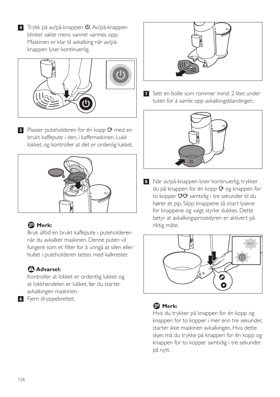 Philips SENSEO® Twist Kaffeepadmaschine User Manual | Page 128 / 138