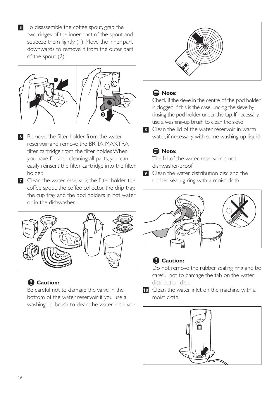 Philips SENSEO® Twist Kaffeepadmaschine User Manual | Page 16 / 138