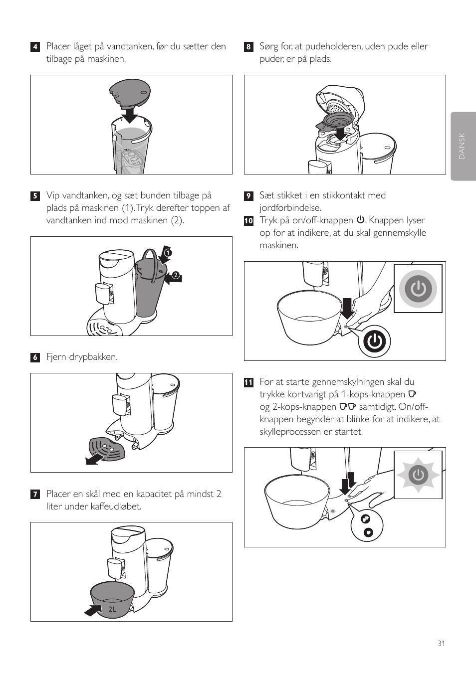 Philips SENSEO® Twist Kaffeepadmaschine User Manual | Page 31 / 138