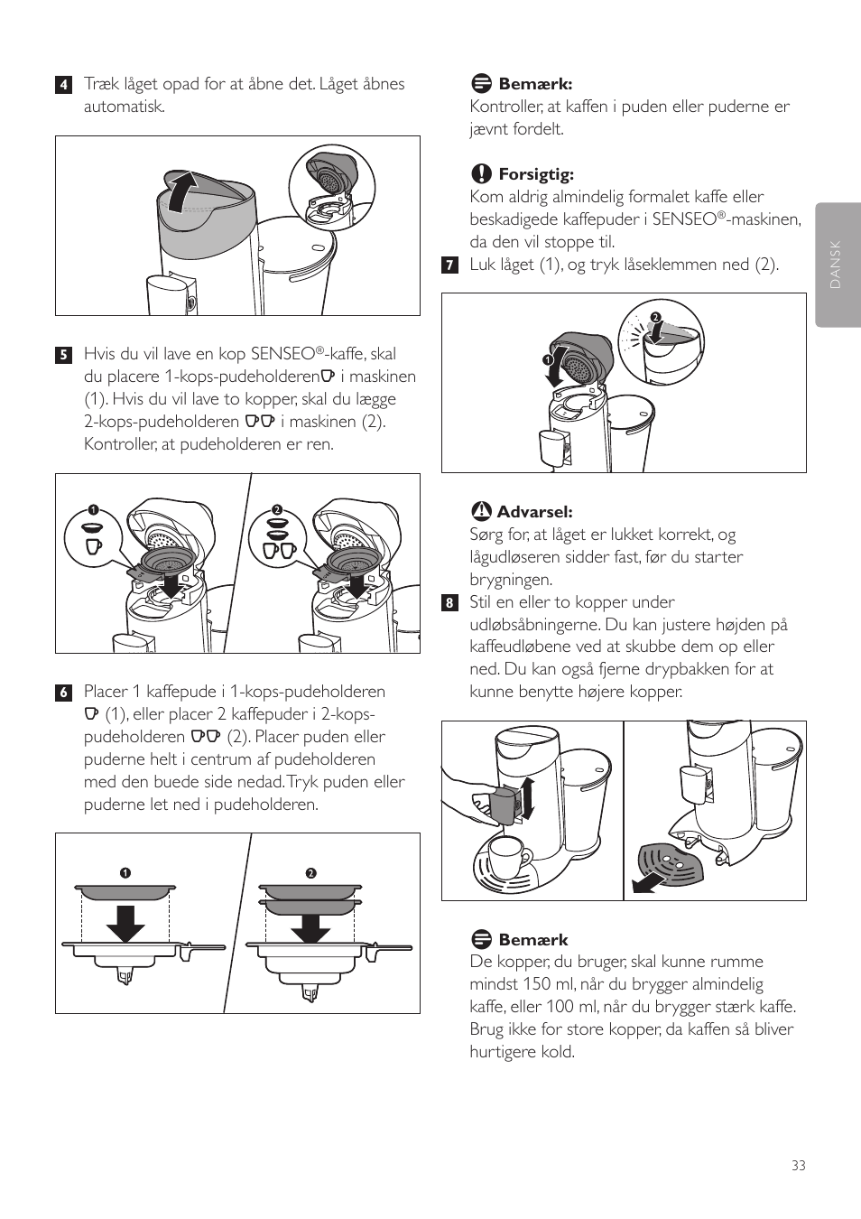 Philips SENSEO® Twist Kaffeepadmaschine User Manual | Page 33 / 138