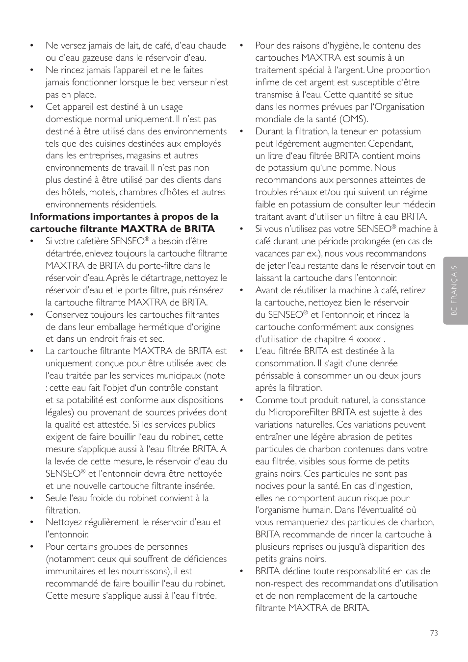 Philips SENSEO® Twist Kaffeepadmaschine User Manual | Page 73 / 138