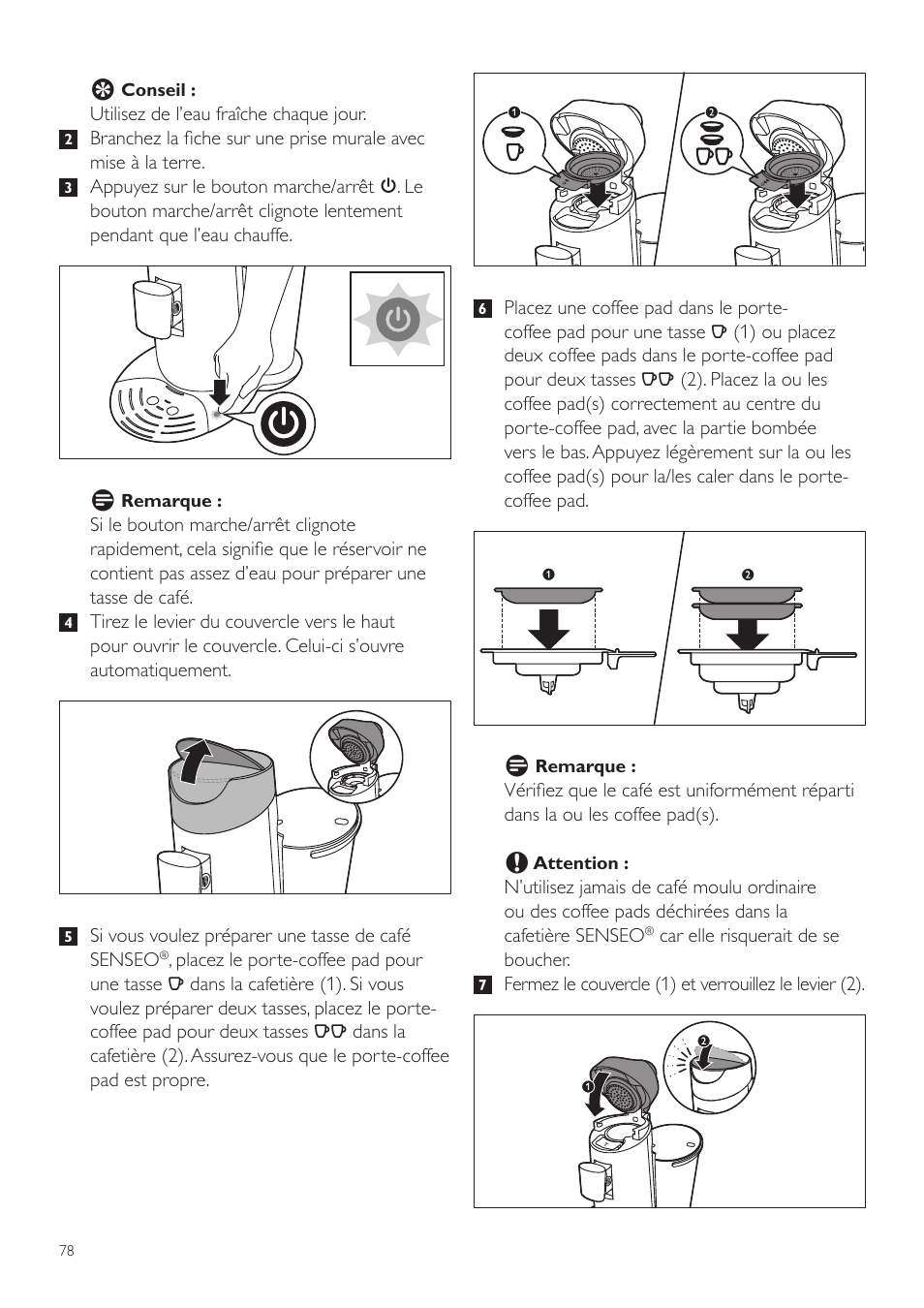 Philips SENSEO® Twist Kaffeepadmaschine User Manual | Page 78 / 138