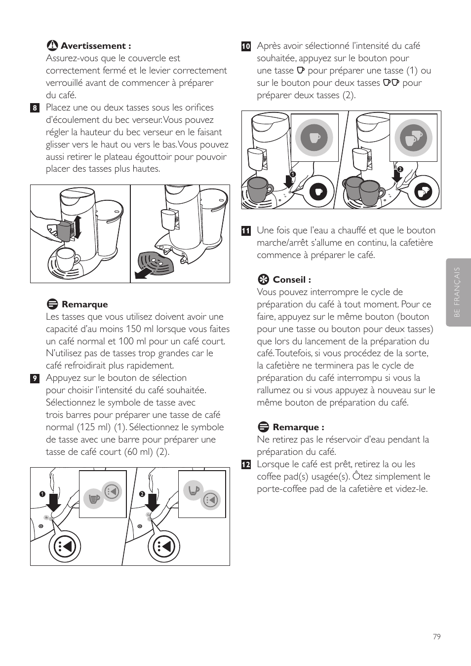 Philips SENSEO® Twist Kaffeepadmaschine User Manual | Page 79 / 138