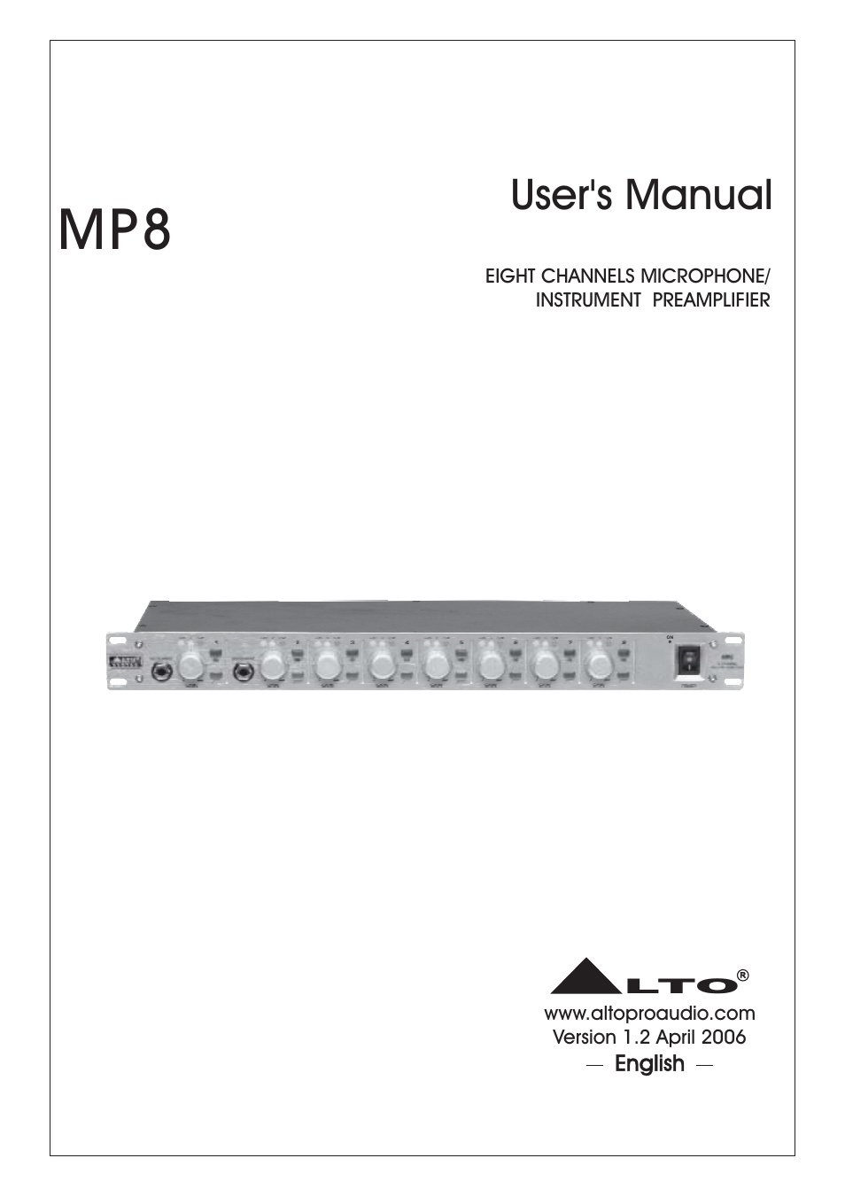 Nilfisk-ALTO MP8 User Manual | 12 pages